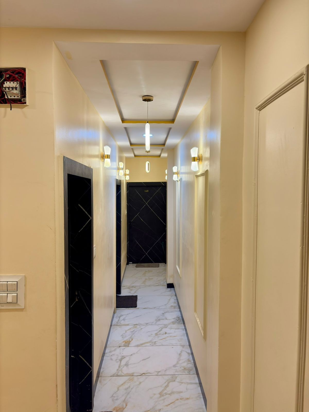 Hotel elevator lobby